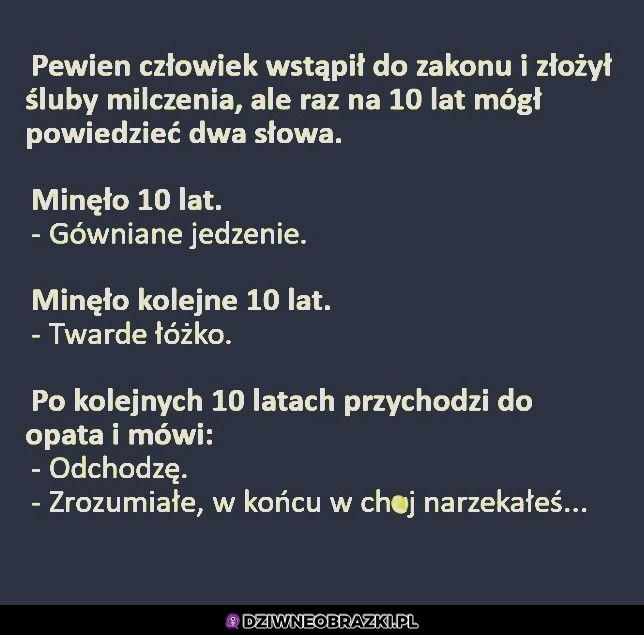 Pobyt w zakonie