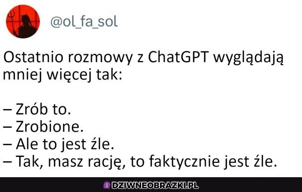 Rozmowy z czatem GPT