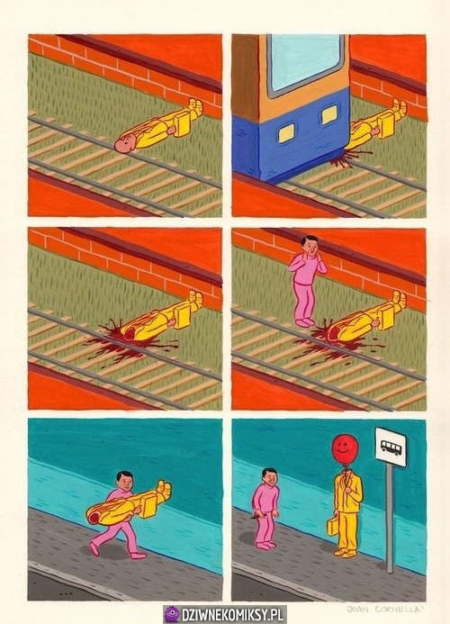 Krótki komiks o dojazdach do pracy
