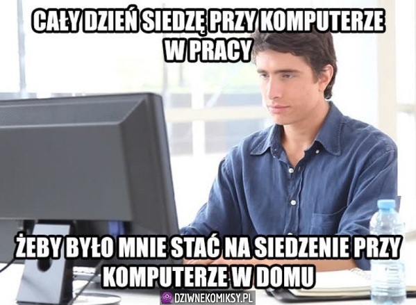 Praca przed komputerem