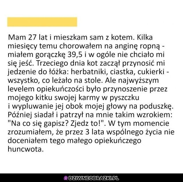 Ale szklanki wody to nie podał