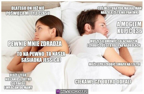 O czym myślą faceci