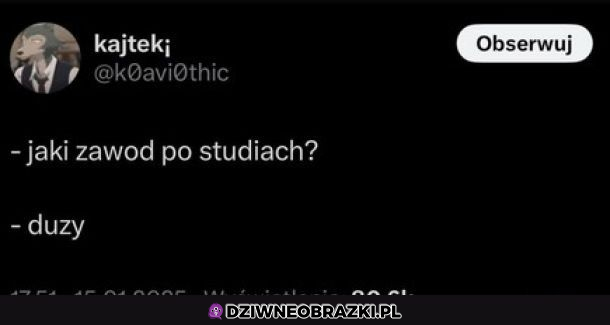 Duży zawód, oj duży