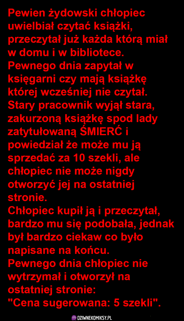 Dowcip o żydowskim chłopcu