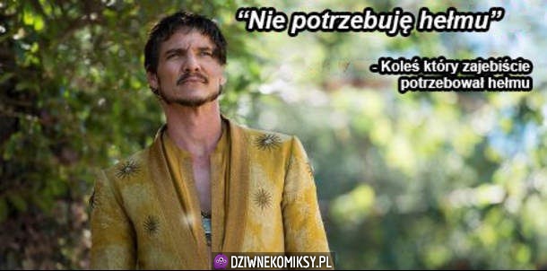Nie potrzebuję hełmu