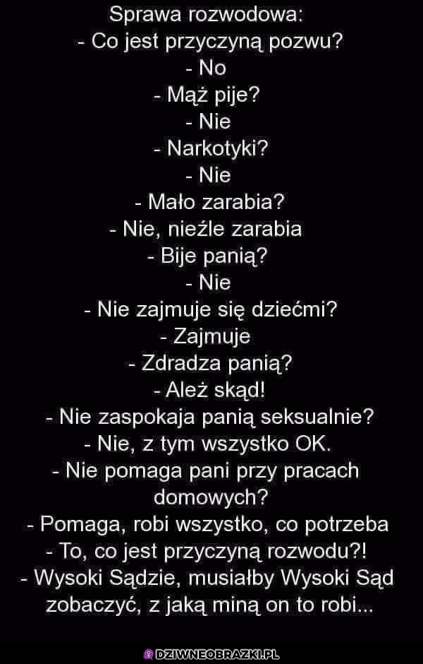 Dlaczego się z nim rozwodzi