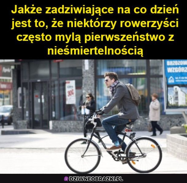 Typowi rowerzyści