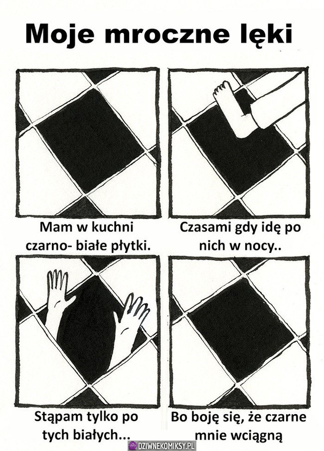 Stąpanie w nocy po płytkach