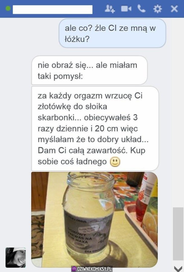 Za każdy orgazm...