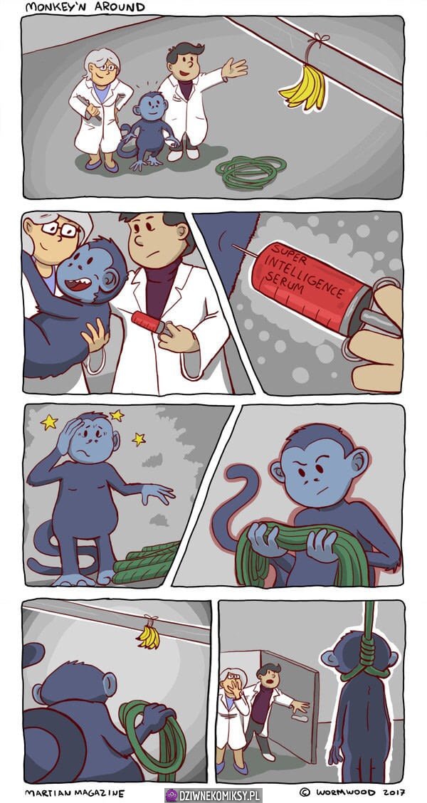 Gdyby małpie podać serum mądrości