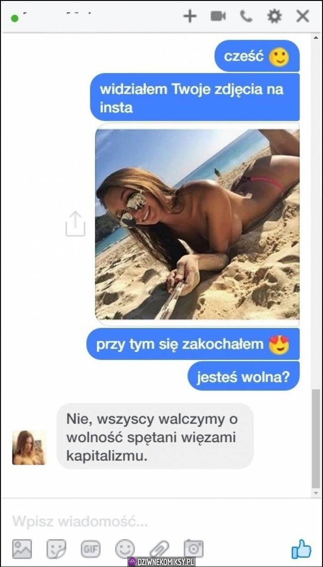Zapytał ją, czy jest wolna. Odpowiedź go zaskoczyła!