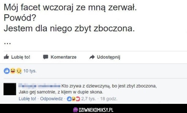 Zrywanie ze zboczoną dziewczyną