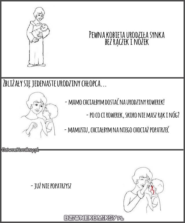 Pewna kobieta urodziła chłopca bez rączek i nóżek...