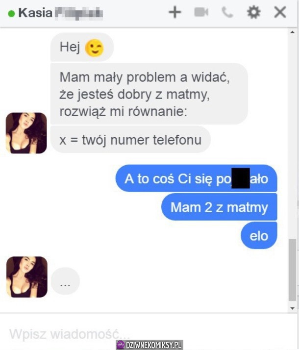 Chyba 1+1 nie wyszło mu 69 