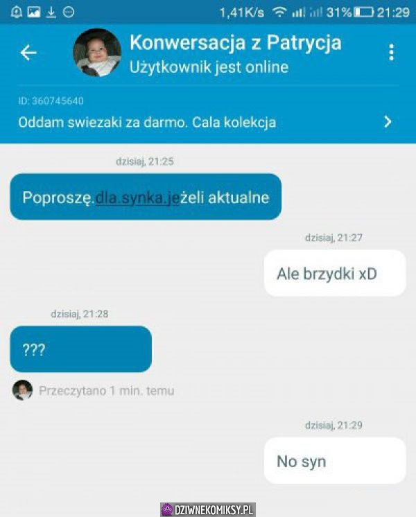 Chciała świeżaki za darmo, ale trafiła na śmieszka