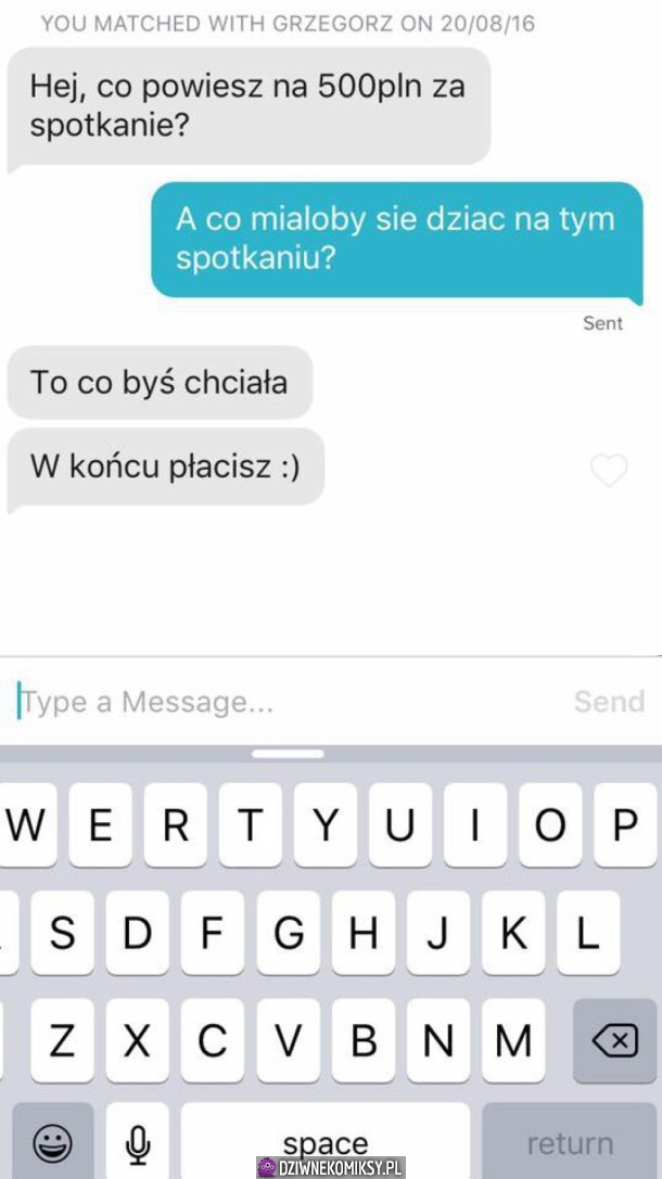 Spotkanie za 500 pln? Pod jednym warunkiem!