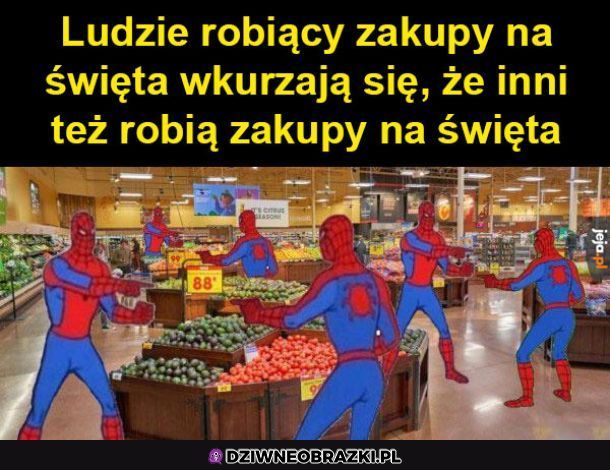 Ludzie przed świętami
