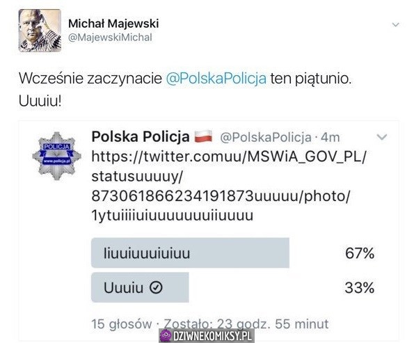 Piąteczek w policji