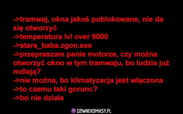 Klima w tramwaju