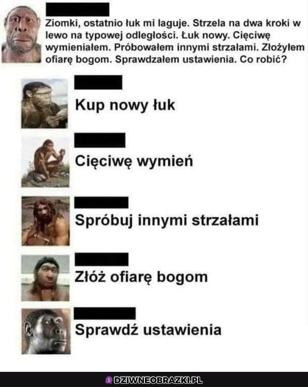 Kiedy łuk ci szwankuje