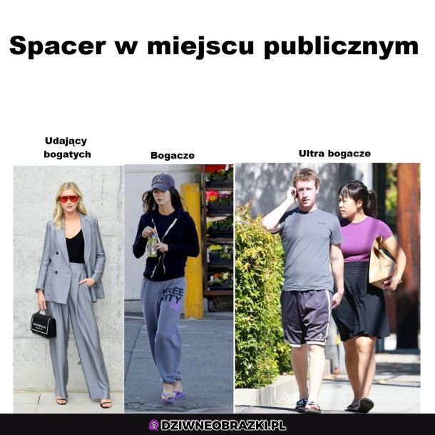 Spacer w  miejscu publicznym
