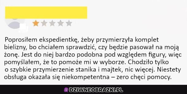 Słaba obsługa