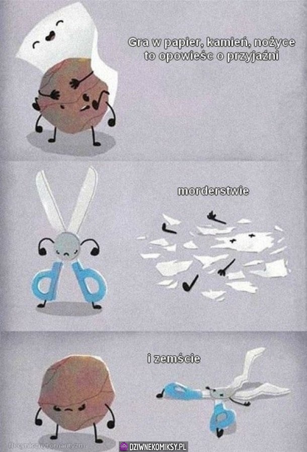 Papier kamień nożyce