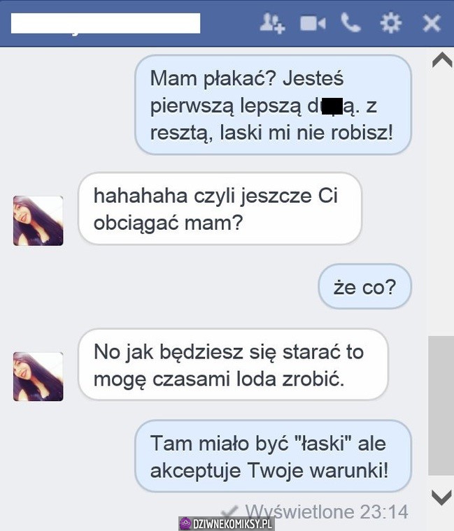 Koleś chciał z nią zerwać, ale przekonała go prostym argumentem!