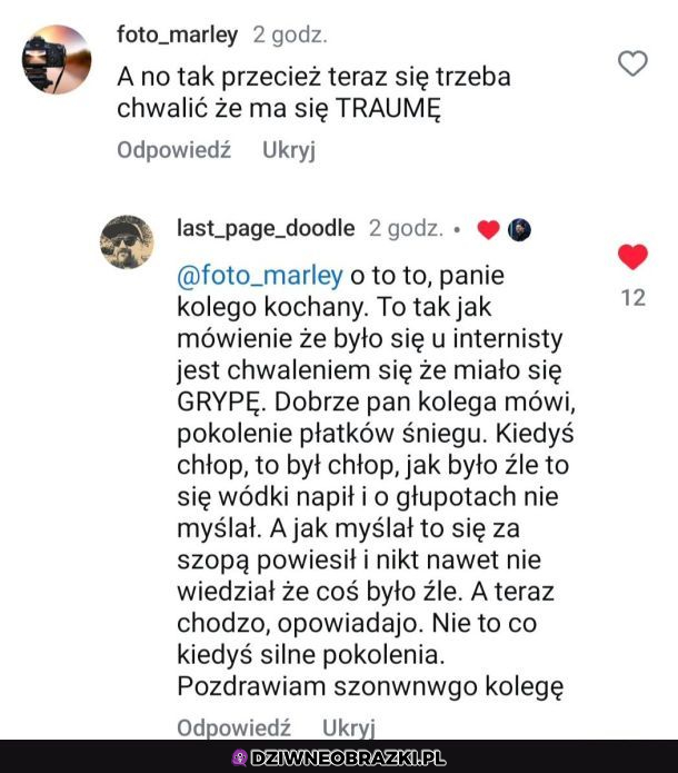 Masz traumę?