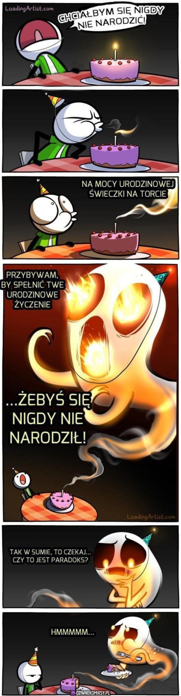 Chciałby nigdy się nie urodzić
