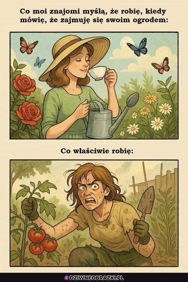 Kiedy zajmuję się ogrodem