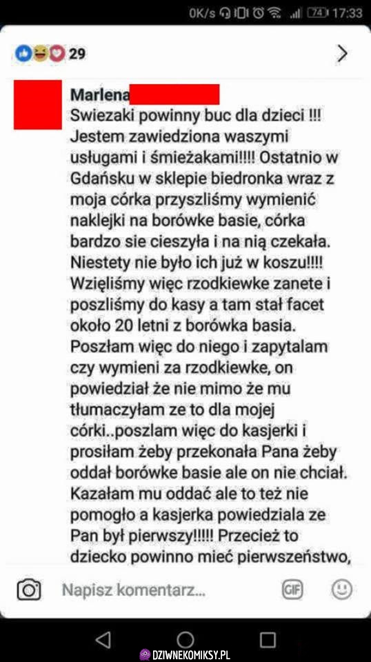 Wojownicza madka w walce o świeżaka