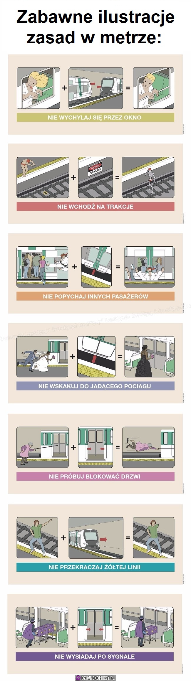 Czego nie robić w metrze