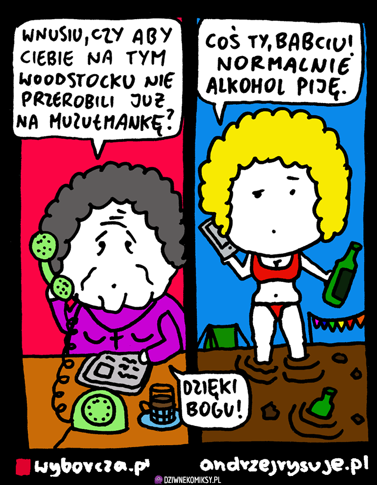 Wnusia na woodstocku
