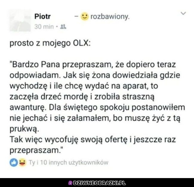 Powiedzenie jej tego było błędem