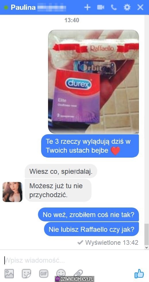 3 rzeczy wylądują w jej ustach 