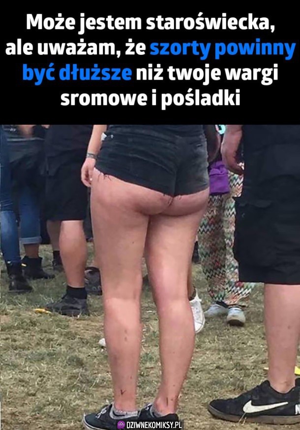 Noszenie szortów