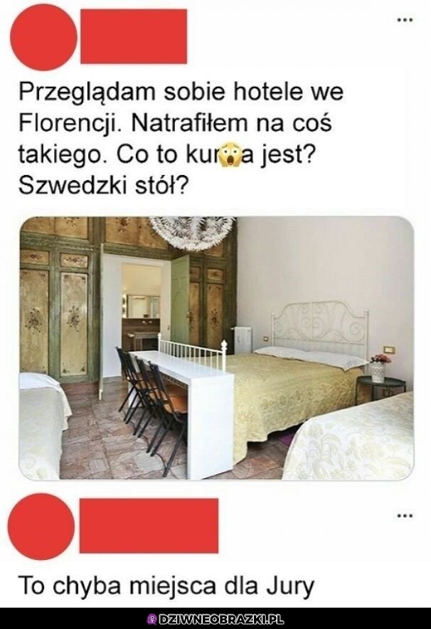 Ciekawy pomysł w pokoju hotelowym