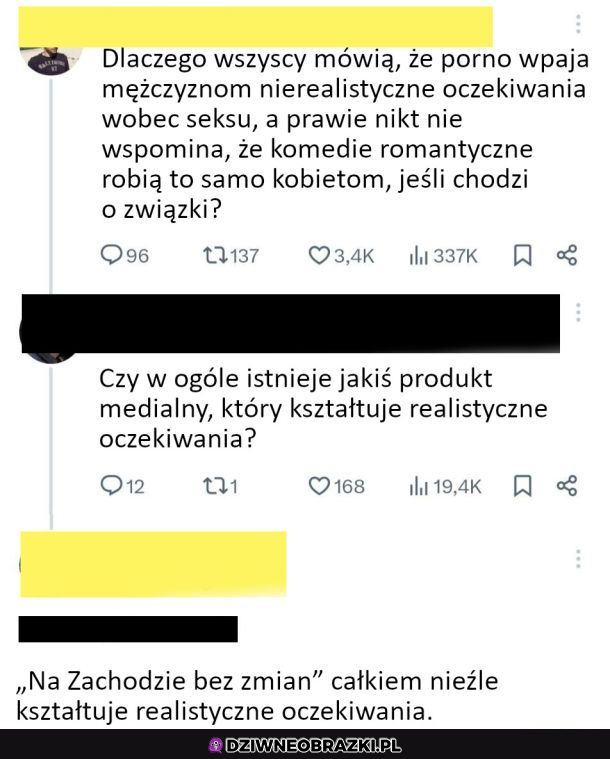 Ciekawa perspektywa, a zachód zawsze bez zmian 
