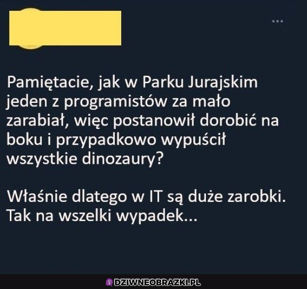 duże zarobki w it ... :D