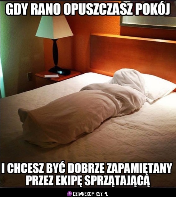 Kiedy opuszczasz pokój