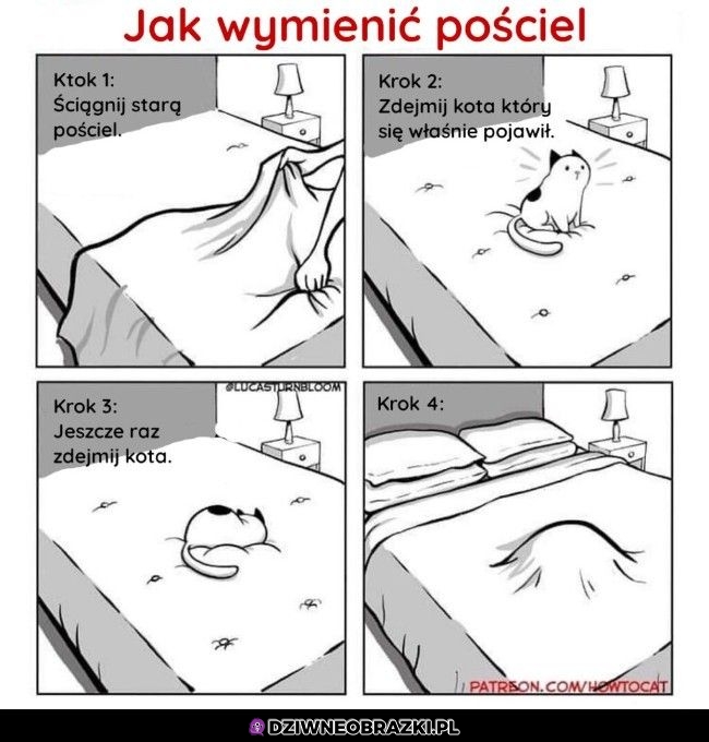 Wymiana pościeli taka jest