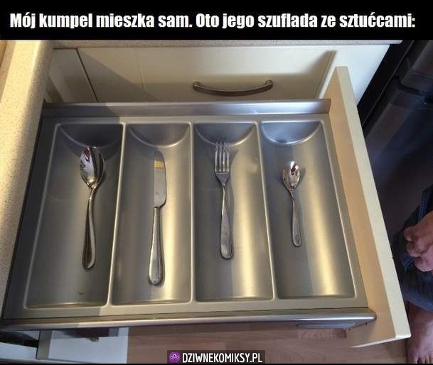 Przynajmniej nie ma problemu ze zmywaniem