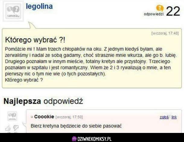 Którego byście jej doradzili?