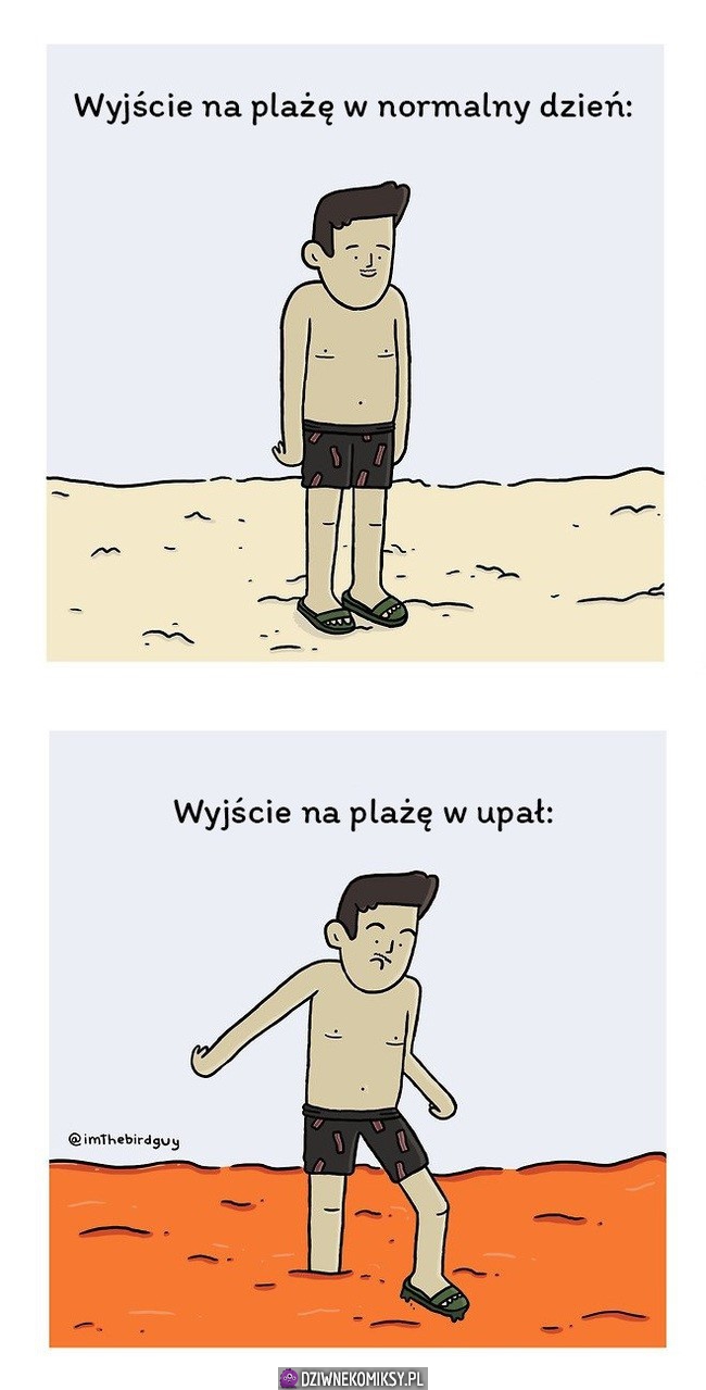 Plaża w upale