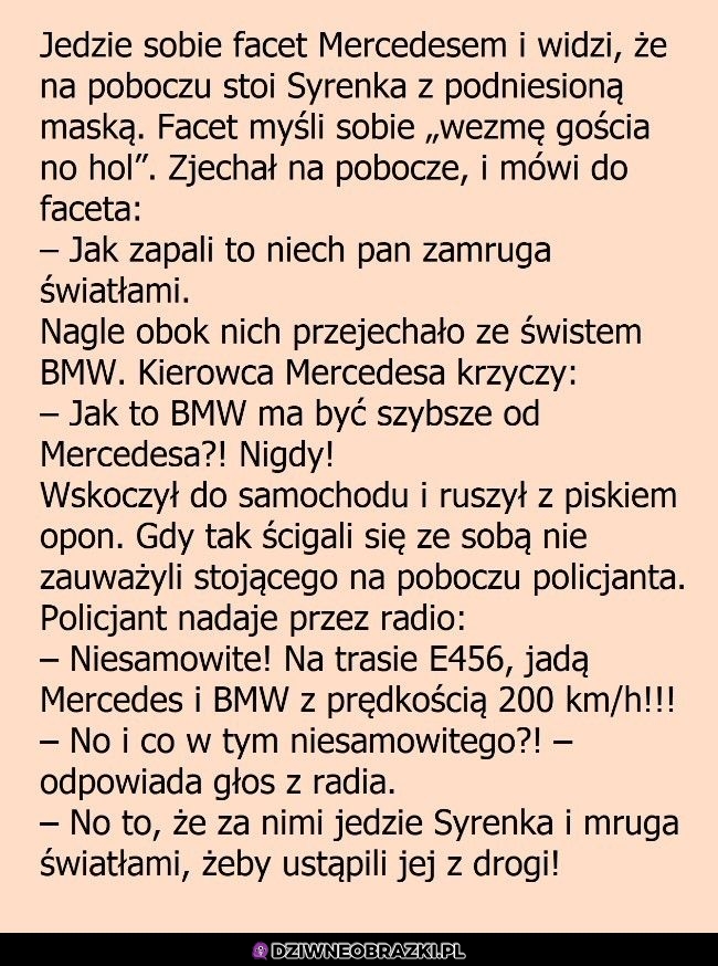 Dowcip o syrence z brodą