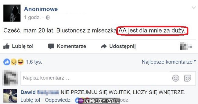 Ma miseczkę AA