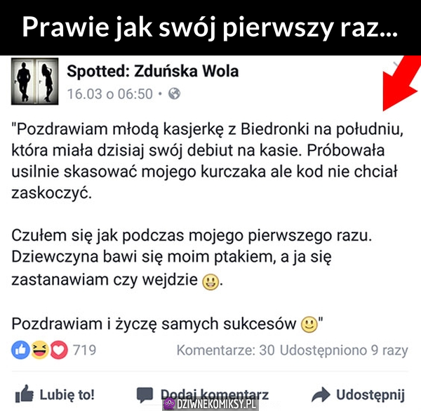 Pierwszy raz w Biedronce!