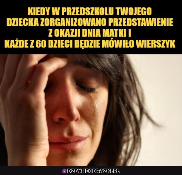 Kiedy idziesz do przedszkola swojego bombelka