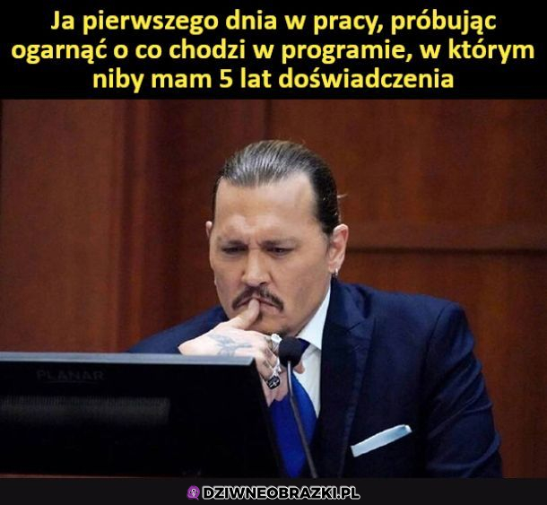 Pierwszy dzień w robocie